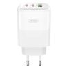 Зарядний пристрій XO L139 83W 2xUSB-C PD65W + USB-A QC18W White (L139_White) зображення 3