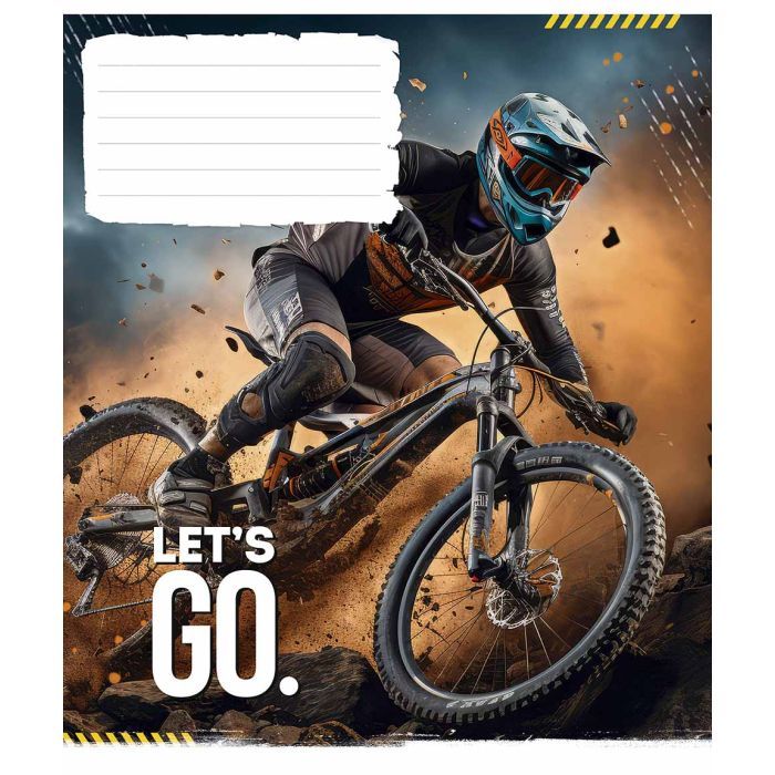 Зошит Школярик Let's go 24 аркуша клітинка (024-3482K)
