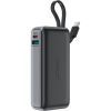 Батарея универсальная Acefast 10000mAh 30W PD, USB-C witch cable, USB-A, Li-Pol, M7 Black (6974316283379)