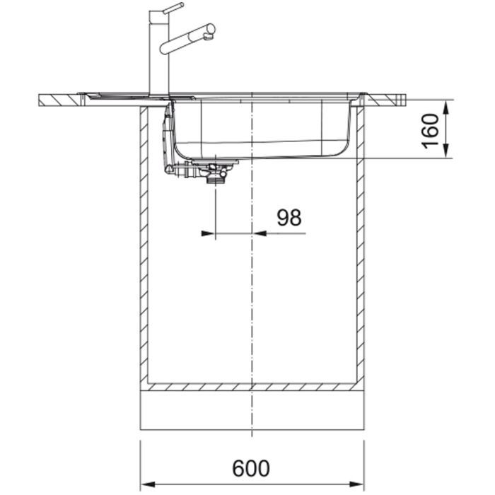 Мойка кухонная Franke Spark SKL 611-78 XL (101.0716.716) изображение 3