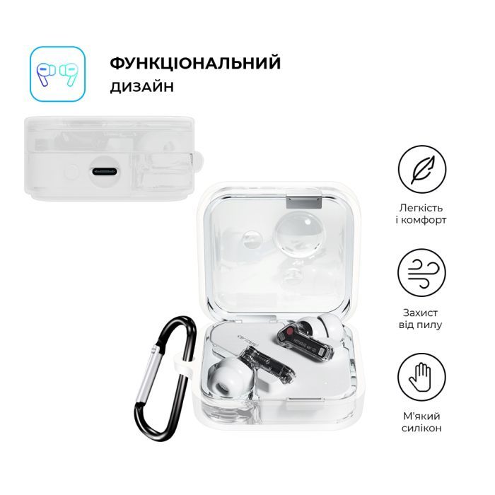 Чехол для наушников Armorstandart Hang Case для Nothing Ear (2) Black (ARM75397) изображение 2