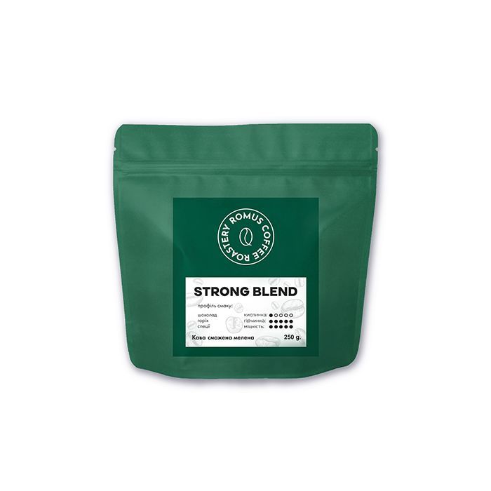 Кофе Romus Roastery Strong Blend молотой 250 г (667583)