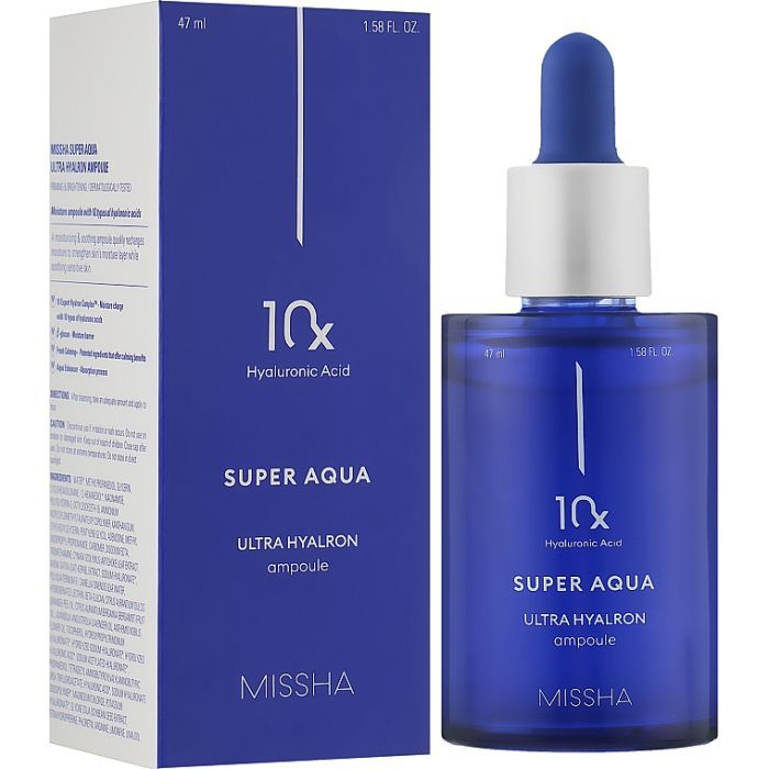 Сироватка для обличчя Missha Super Aqua Ultra Hyalron Ampoule 47 мл (8809747928729) зображення 2