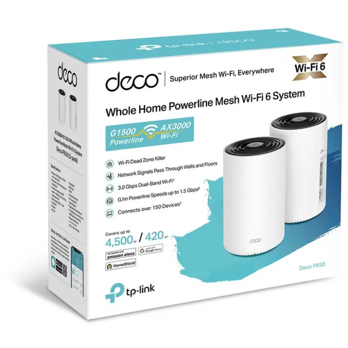 Маршрутизатор TP-Link DECO-PX50-2-PACK изображение 3