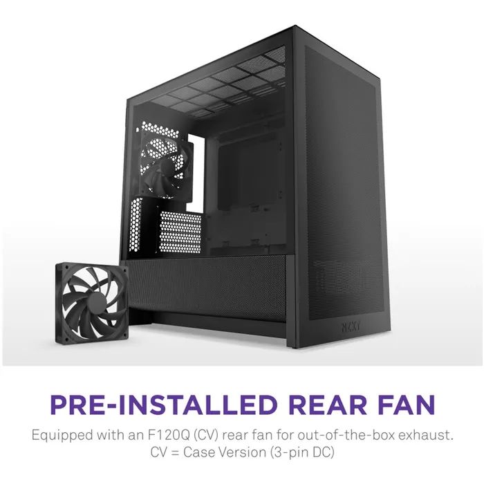 Корпус NZXT H3 Flow All Black (CC-H31FB-01) зображення 9
