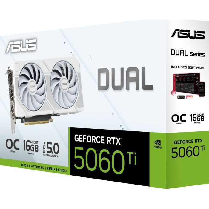 Відеокарта ASUS GeForce RTX5060Ti 16Gb DUAL WHITE OC (DUAL-RTX5060TI-O16G-WHITE) зображення 12