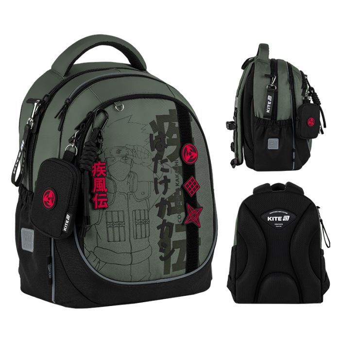 Школьный набор Kite Education Naruto Shippuden 700 (рюкзак + пенал + сумка для взуття) (SET_NR25-700M) изображение 2