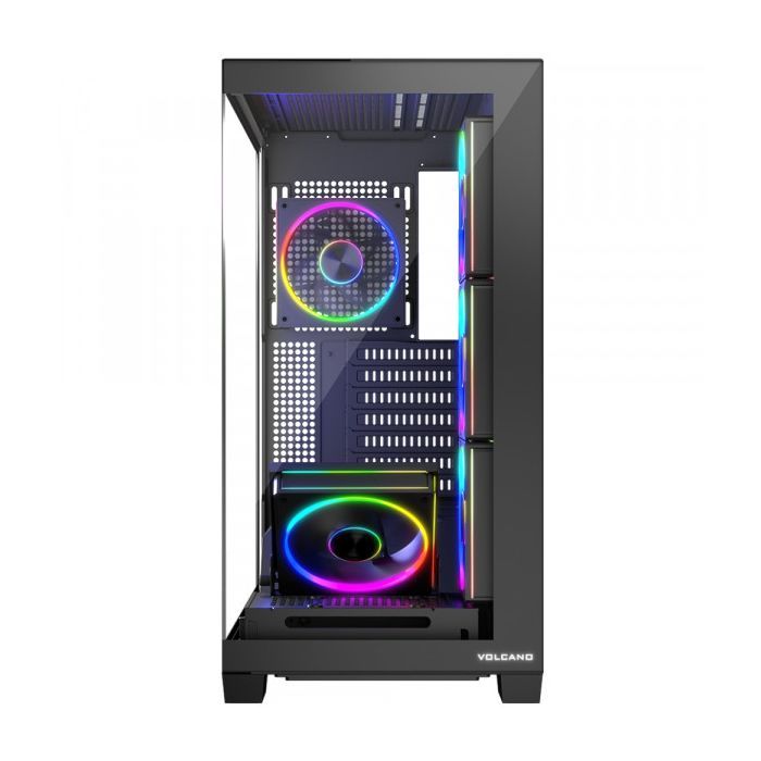 Корпус Modecom VOLCANO STELLAR ARGB MIDI 5x120mm fans BLACK (AT-STELLAR-5F-ARGB-10) изображение 2