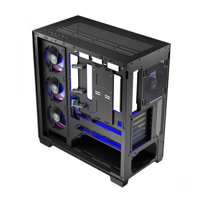 Корпус Modecom VOLCANO STELLAR ARGB MIDI 5x120mm fans BLACK (AT-STELLAR-5F-ARGB-10) изображение 7