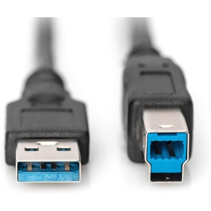 Дата кабель USB 3.0 AM/BM 1.8m black Digitus (AK-300115-018-S) изображение 2