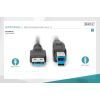 Дата кабель USB 3.0 AM/BM 1.8m black Digitus (AK-300115-018-S) изображение 3