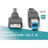Дата кабель USB 3.0 AM/BM 1.8m black Digitus (AK-300115-018-S) изображение 5