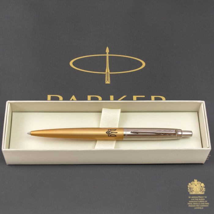 Ручка шариковая Parker JOTTER 17 XL UKRAINE Matt Gold CT BP Трезубец (13432_T001b) изображение 5