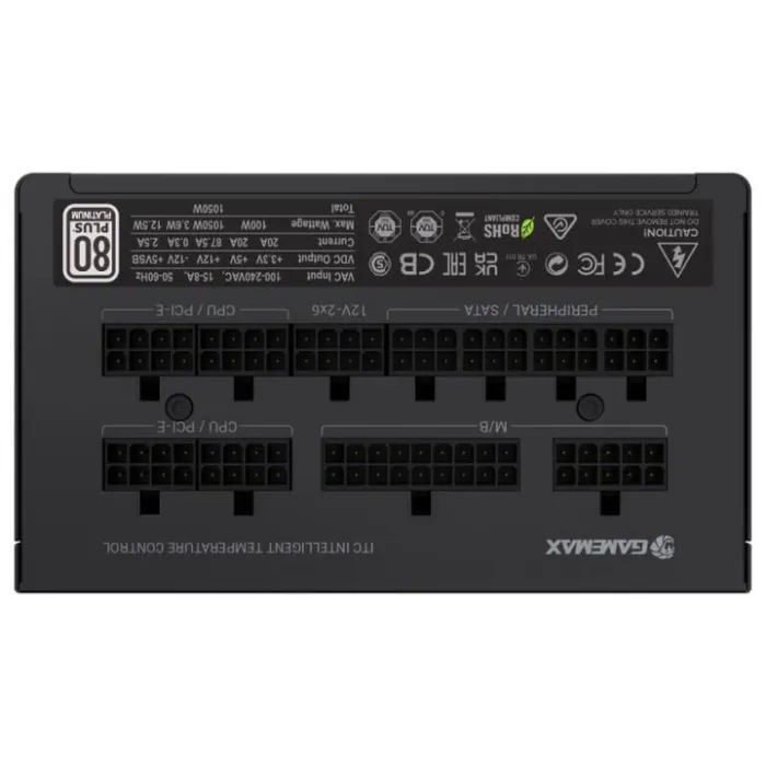 Блок живлення Gamemax 1050W (GX-1050 PRO BK(ATX3.1PCIe5.1)) зображення 4
