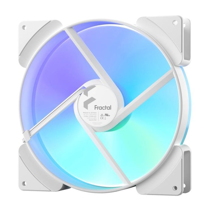Кулер для корпуса Fractal Design Prisma AL-18 ARGB PWM White (FD-FAN-PRI-AL18-PWM-WT) изображение 3