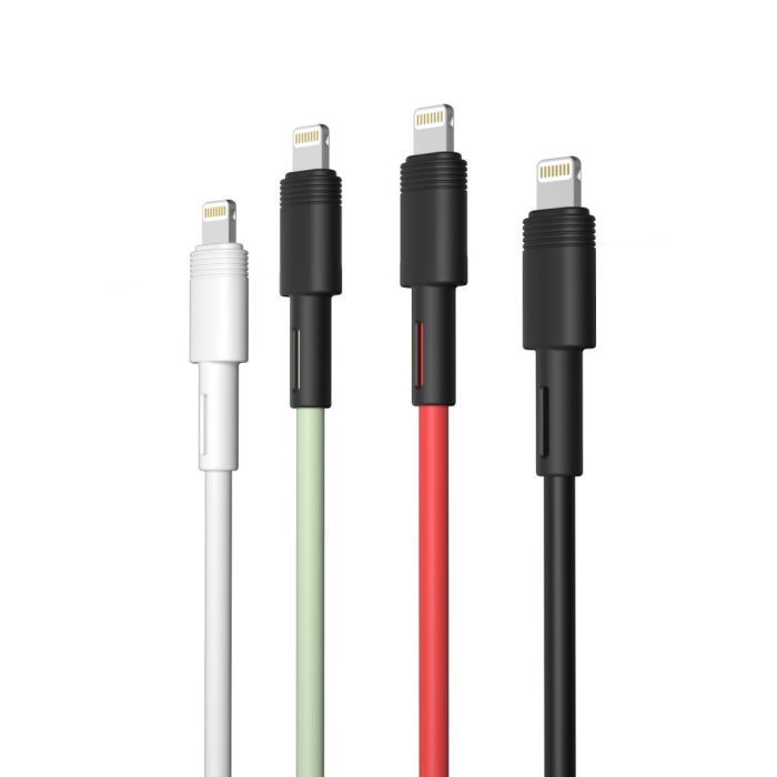 Дата кабель USB 2.0 AM to Lightning 1.0m 5A green XO (NB166-L-1-GR) изображение 5