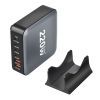 Зарядное устройство XoKo 1xUSB-С PD100W + 1xUSB-С PD45W + 2xUSB-С PD20W + 2xUSB QC18W 220W GaN (QC-220) изображение 2