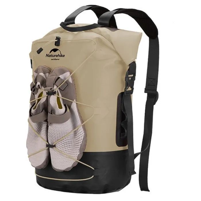 Рюкзак туристичний Naturehike водонепроникний NH21FSB04 40л бежевий (6927595788264)