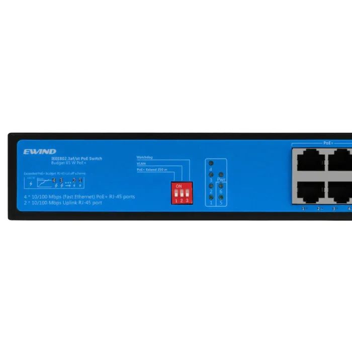Комутатор мережевий Ewind EW-S1906CF-AP POE зображення 3