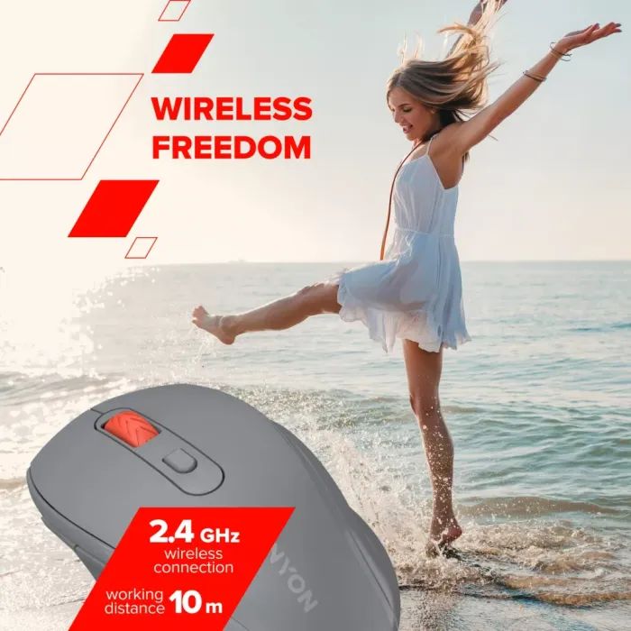 Мышка Canyon OnClick 20 Wireless Dark Gray (CNE-CMSW20DG) изображение 5