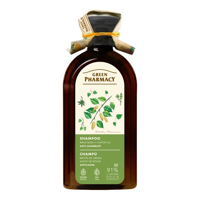 Шампунь Green Pharmacy Березові бруньки і касторова олія 350 мл (4823015934353)