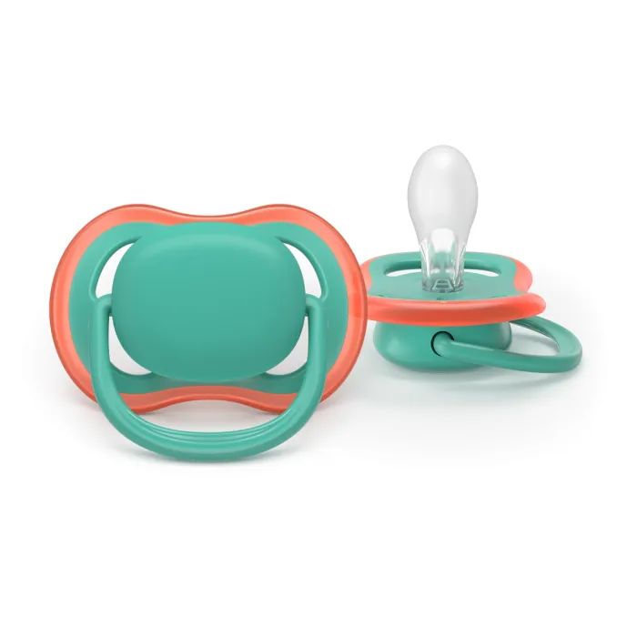 Пустушка Philips AVENT Ultra Air 6-18 місяців 2 шт, зелено-блакитна (SCF087/11) зображення 3