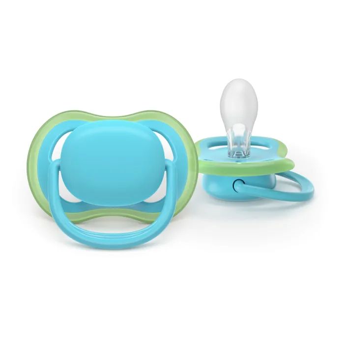 Пустушка Philips AVENT Ultra Air 6-18 місяців 2 шт, зелено-блакитна (SCF087/11) зображення 4
