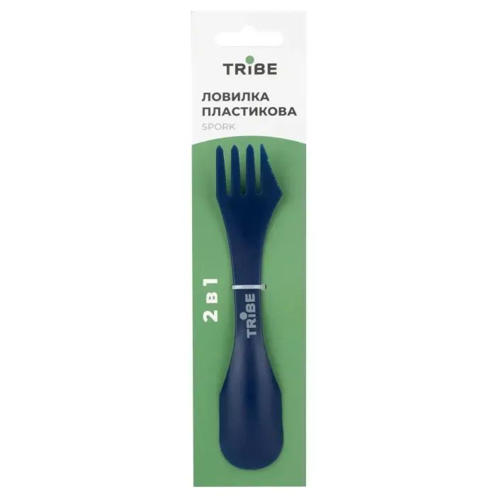 Ложка-вилка туристическая Tribe Spork пластикова yellow (T-FC-0031-yellow) изображение 3