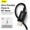 Дата кабель USB 2.0 AM to Lightning 2.0m 2.4A black Baseus (CALYS-C01) зображення 9