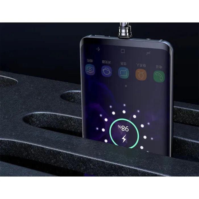 Дата кабель USB 2.0 AM to Micro 5P 1.0m magnetic black Essager (EXCCXM-WC0G) изображение 8