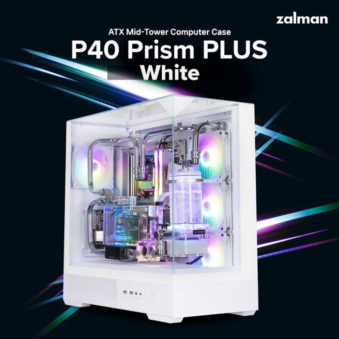 Корпус для ПК Zalman P40PRISMPLUSWHITE изображение 10