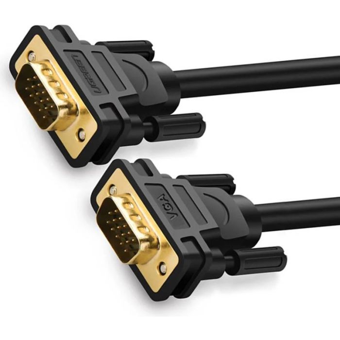 Кабель мультимедійний VGA M to VGA M 1.0m VG101 black Ugreen (11673) > ціни в Києві та Україні Кабель мультимедійний VGA M to VGA M 1.0m VG101 black Ugreen (11673)