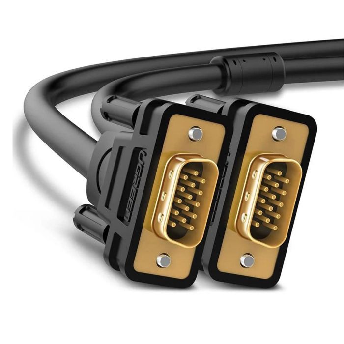 Кабель мультимедійний VGA M to VGA M 1.0m VG101 black Ugreen (11673) зображення 2 Кабель мультимедійний VGA M to VGA M 1.0m VG101 black Ugreen (11673) зображення 2