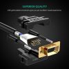 Кабель мультимедійний VGA M to VGA M 1.0m VG101 black Ugreen (11673) зображення 7 Кабель мультимедійний VGA M to VGA M 1.0m VG101 black Ugreen (11673) зображення 7