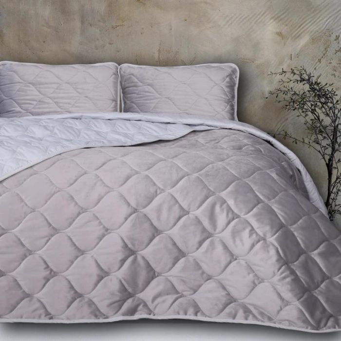 Покривало MirSon №5051 Velor charm Light gray 150х210 см (2200008376833) зображення 4