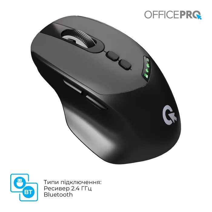 Мишка OfficePro M520B Wireless/Bluetooth Black (M520B) зображення 11