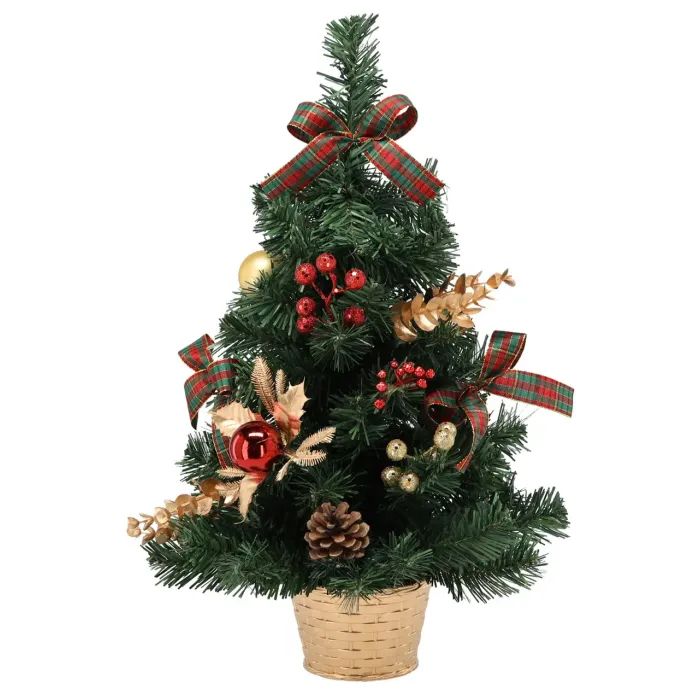 Искусственная елка Chomik прикрашена, 50 см, червоно-золотистий декор (5900779892347)