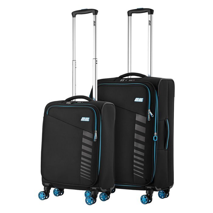 Набір валіз 2E Trek (M+S), чорні (2E-SPE-TREK-SET4-BK) зображення 3