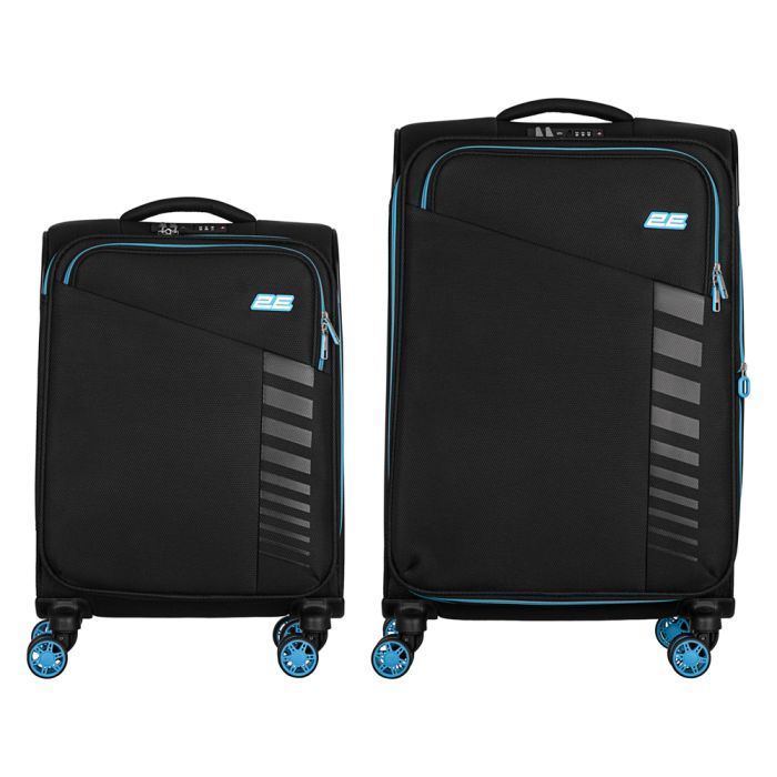 Набір валіз 2E Trek (M+S), чорні (2E-SPE-TREK-SET4-BK) зображення 4