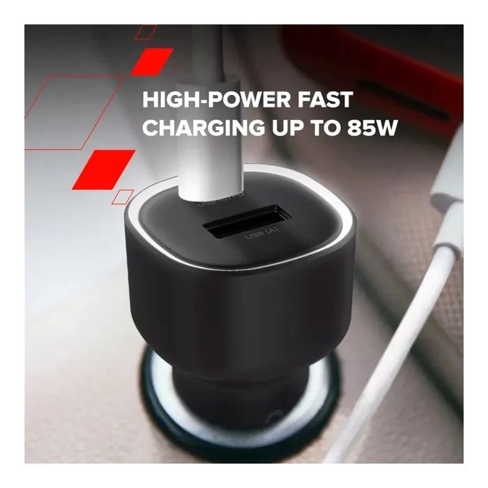 Зарядное устройство Canyon 1xUSB + 1xUSB-C PD85W black (CNE-CCABR8AC) изображение 7