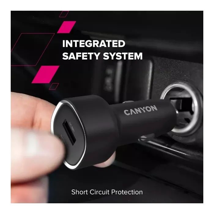 Зарядное устройство Canyon 1xUSB + 1xUSB-C PD85W black (CNE-CCABR8AC) изображение 8