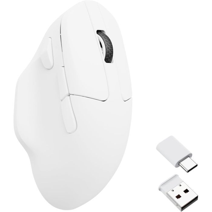 Мишка Keychron M7 Wireless/Bluetooth/USB White (M7-A3) зображення 7