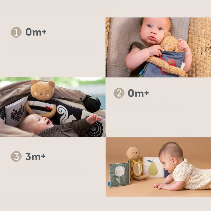 Развивающая игрушка Taf Toys Развивающая книжка Объятия мишки 2 в 1 (13795) изображение 4