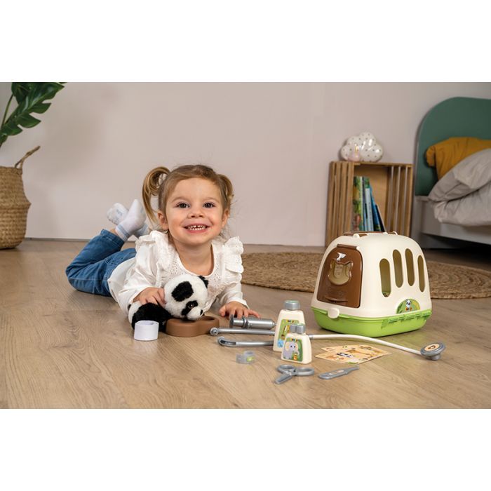 Ігровий набір Smoby Переноска для догляду за тваринами з пандою (340303) зображення 4