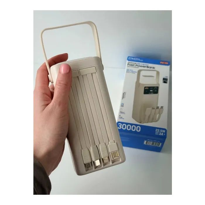 Батарея універсальна ACL 50000mAh, PD/22.5W, White (ACLPW-113W) зображення 3