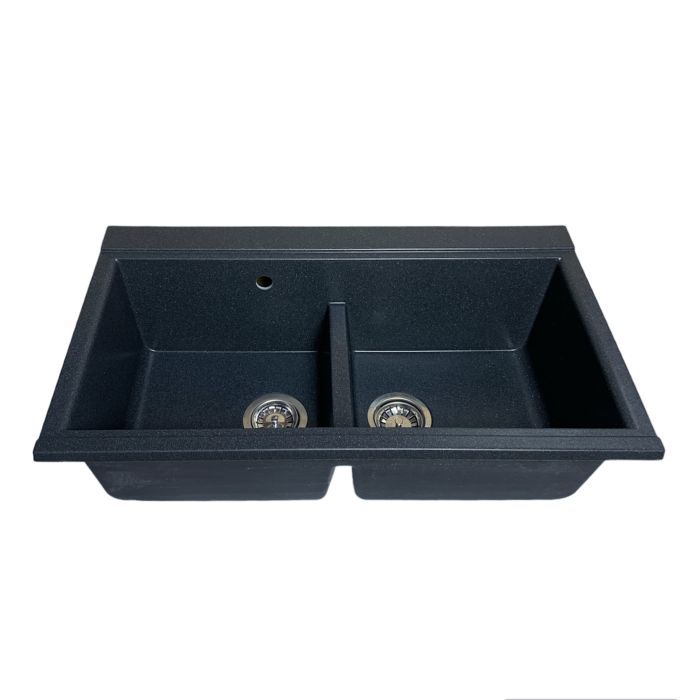 Мойка кухонная Adamant Similar графіт + змішувач + дозатор + ополіскувач склянок + колан (4824296106513) изображение 2