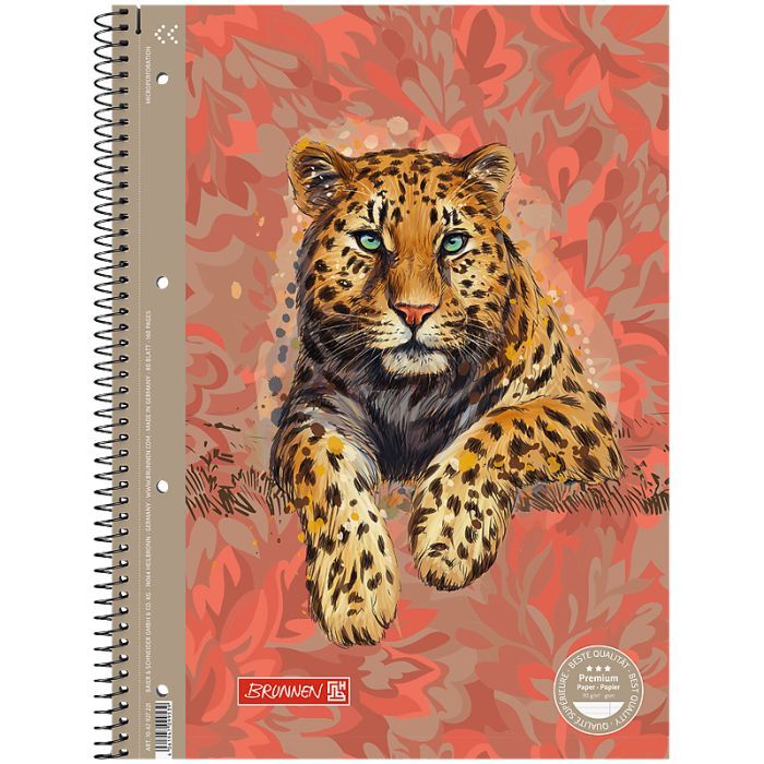 Книга записна Brunnen Коледж-блок А4 Premium Safari, лінія 80 аркушів (10-679 27 221)