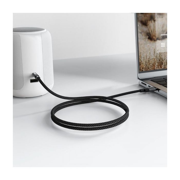 Кабель мультимедійний USB-C to 3.5mm M 0.15m black Acefast (6974316285274) зображення 6