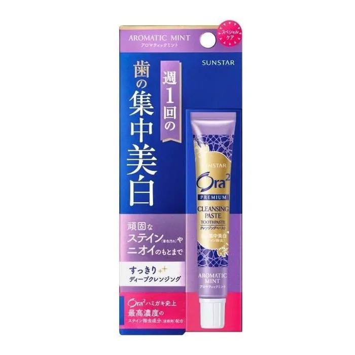 Зубная паста Sunstar Ora2 Premium Cleansing Paste Aromatic Mint Отбеливающая 17 г (4901616012974)