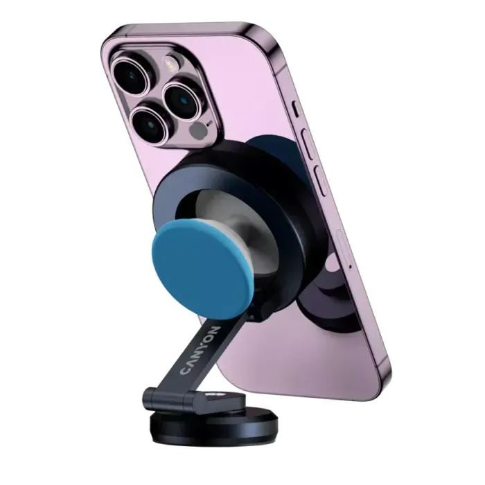 Универсальный автодержатель Canyon Magnetic phone holder OnGrip 10 aluminum Black (CNS-CCHM10) изображение 6